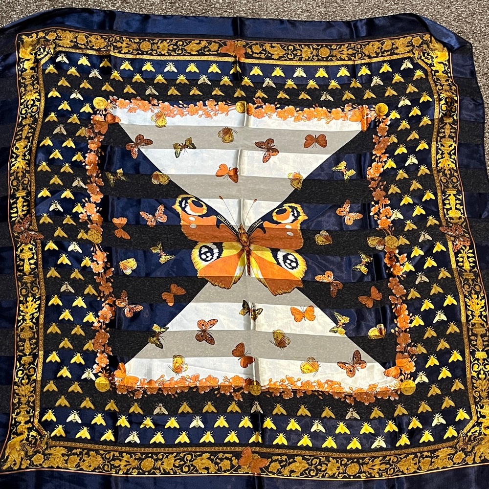 Butterfly scarf 40” x 40”